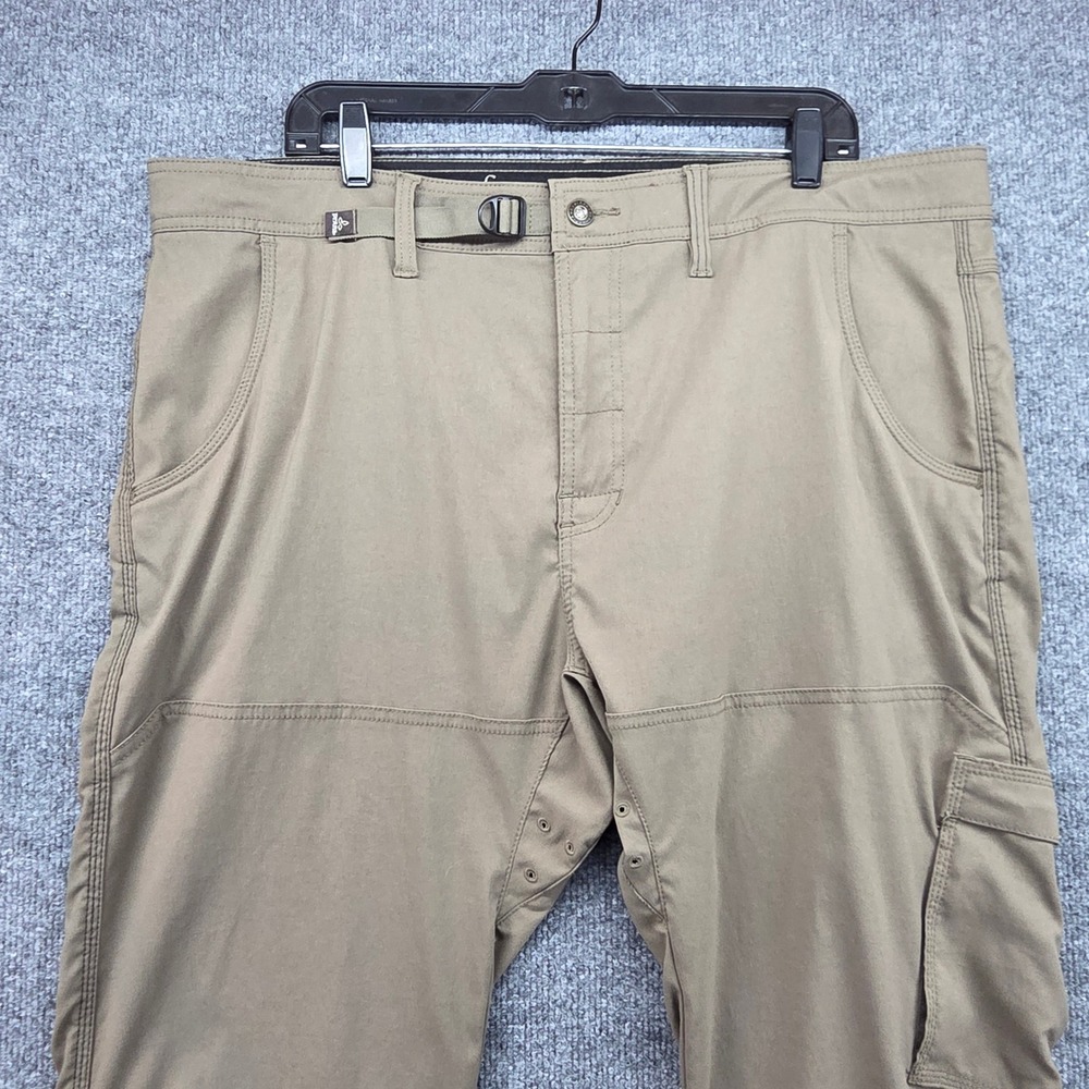 PrAna Straight Fit‎ Cargo Pants Mens 40x32 Khaki Outdoor Hiking Camping